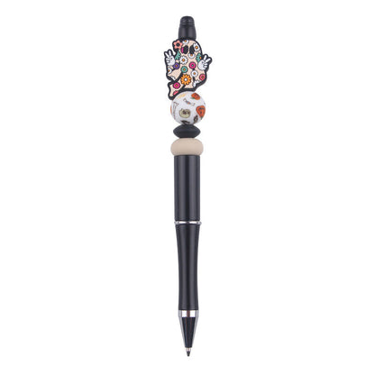 Beaded Pens DIY Creative Cute Cartoon Halloween Silicone