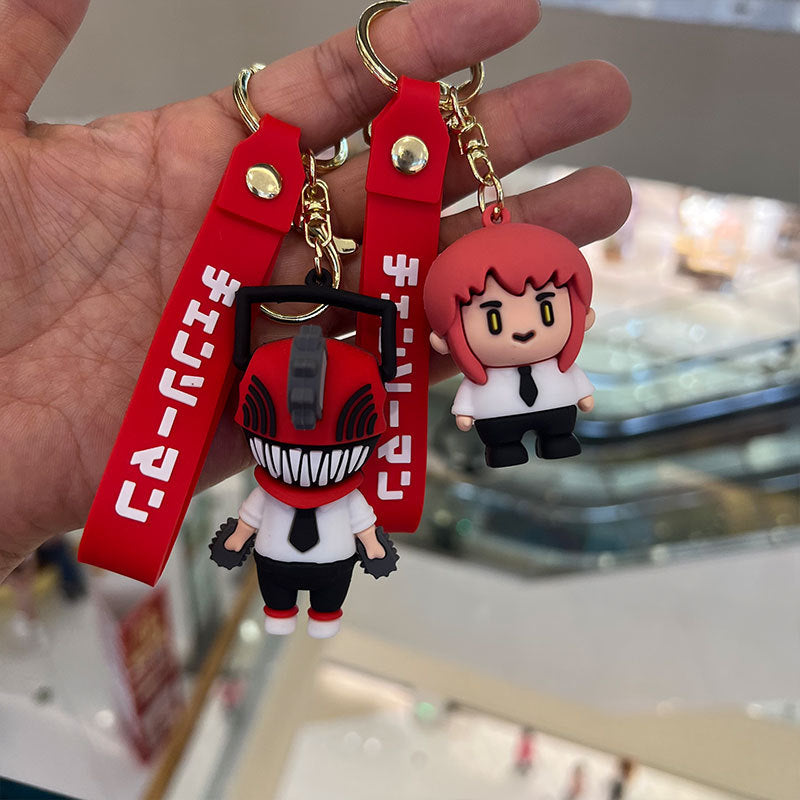 Cartoon PVC Silicone Keychains Creative Keychain