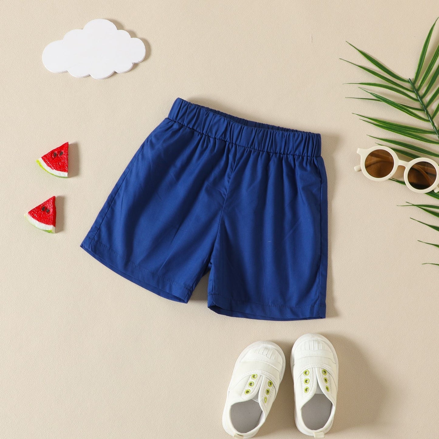 Cotton Beach Style Printed Shirt and Shorts Set