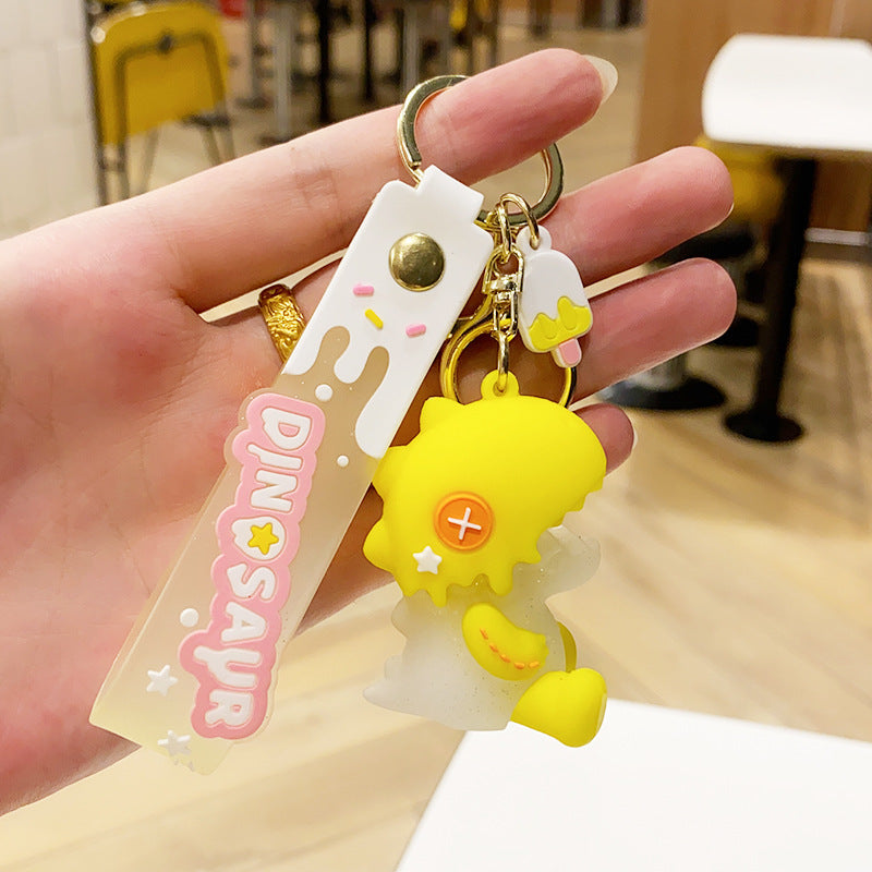 Cartoon Cute Dinosaur PVC Keychain Cute Keychain