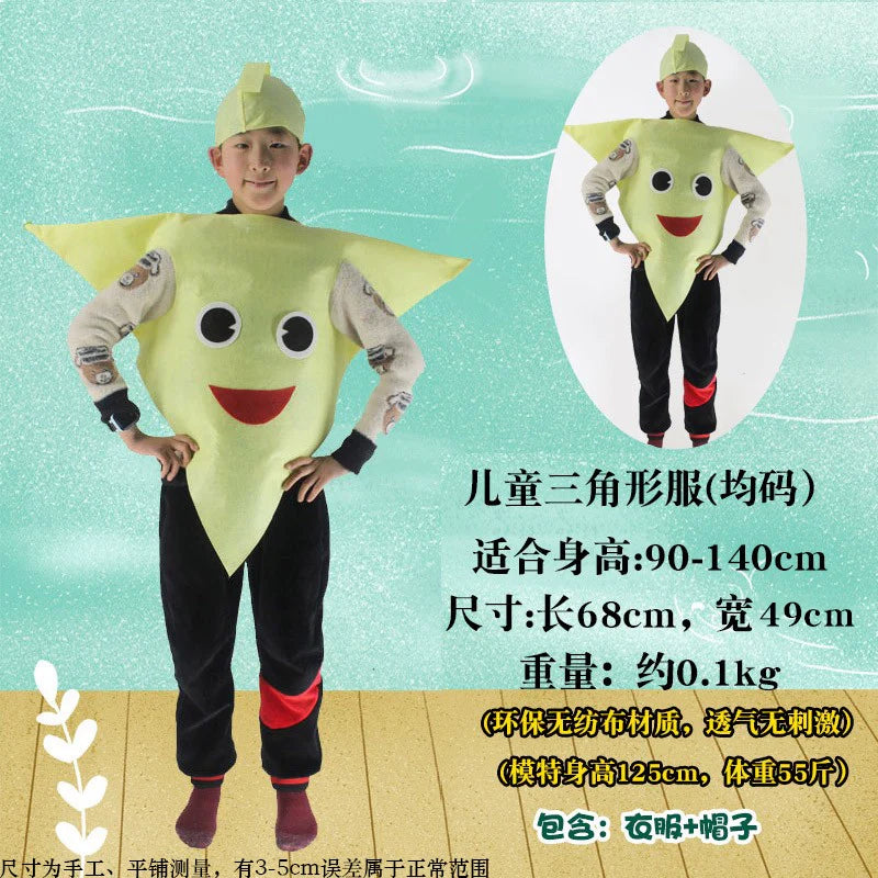 Children's Fruit and Vegetable Costume Environmental-Friendly