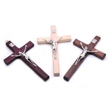 12*7cm Pure Handmade Wooden Cross Pendant Ornaments