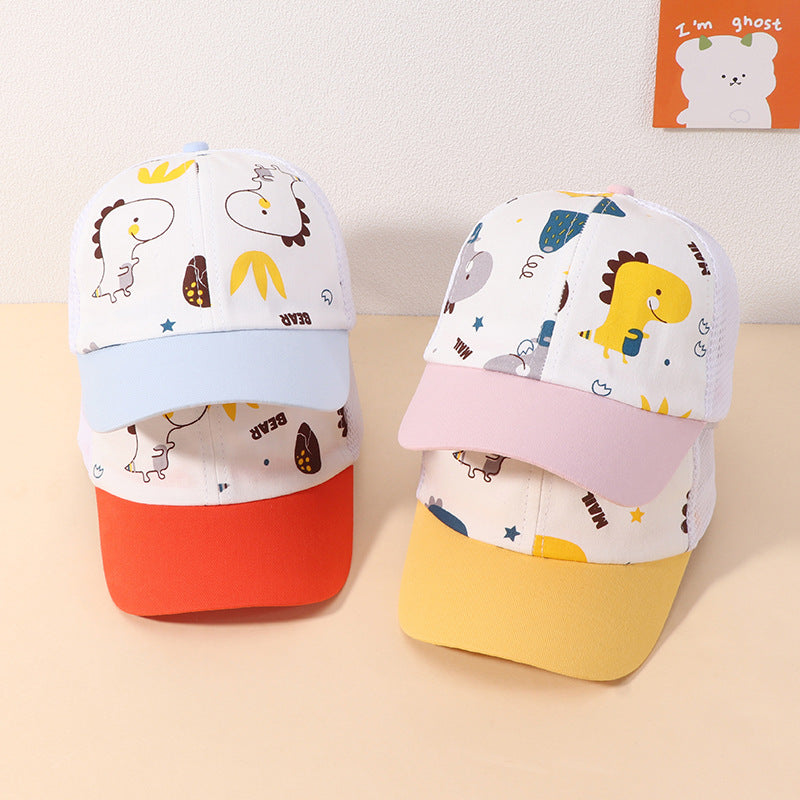 Cotton Kids Cartoon Dinosaur Baseball Cap