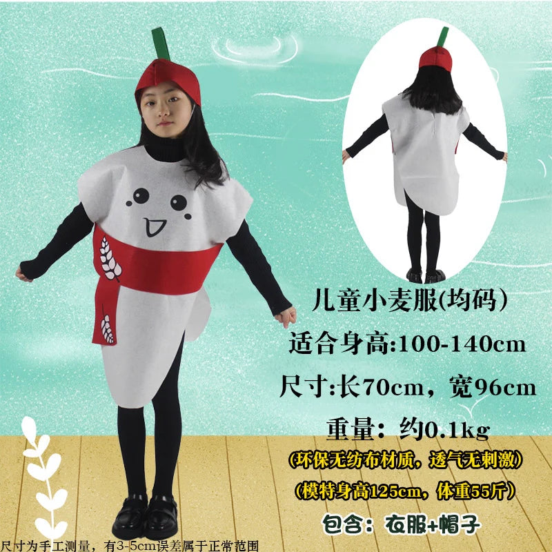 Children's Fruit and Vegetable Costume Environmental-Friendly