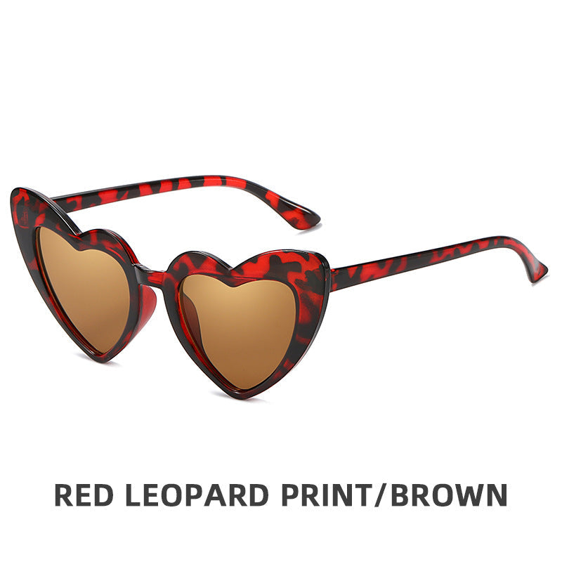 Children's Retro Personality Love Style Anti-ultraviolet Sunglasses