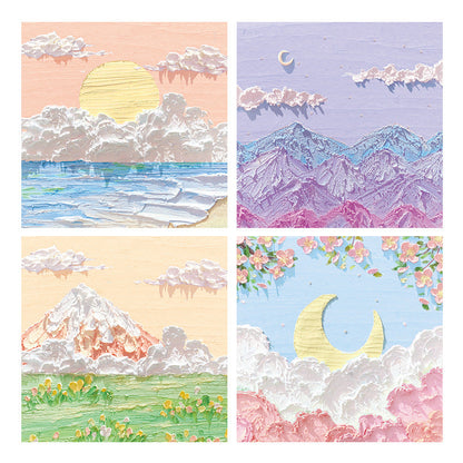 Landscape Oil Painting Paper Sticky Notes