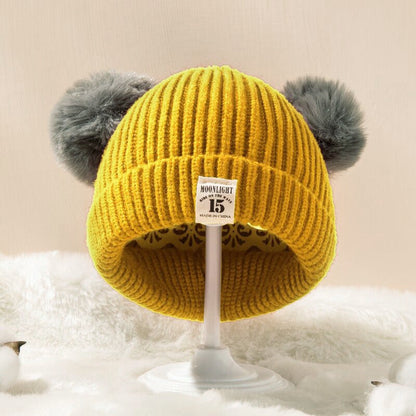 Wholesale Acrylic Wool Children's Baby Knitted Hat 10pcs