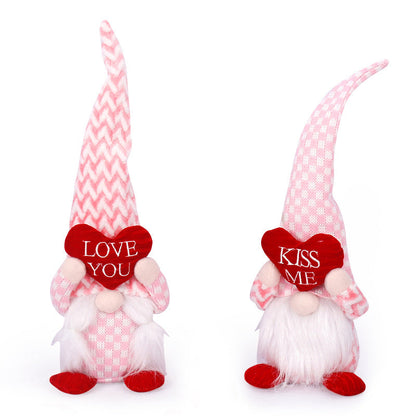 Fabric Love Doll Valentine's Day Decorative Ornaments