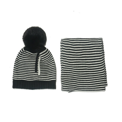 Children's Knitted Hat Scarf Set