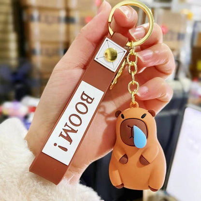 Cute Little Pufferfish Bag Silicone Creative Keychain