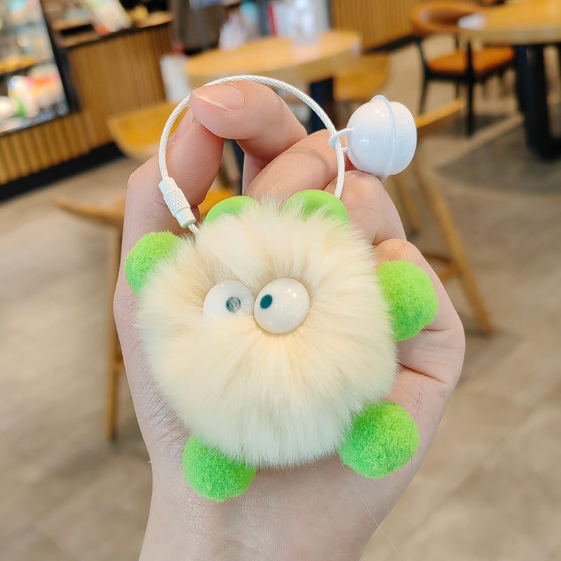 Cute Elf Plush Ball Keychains