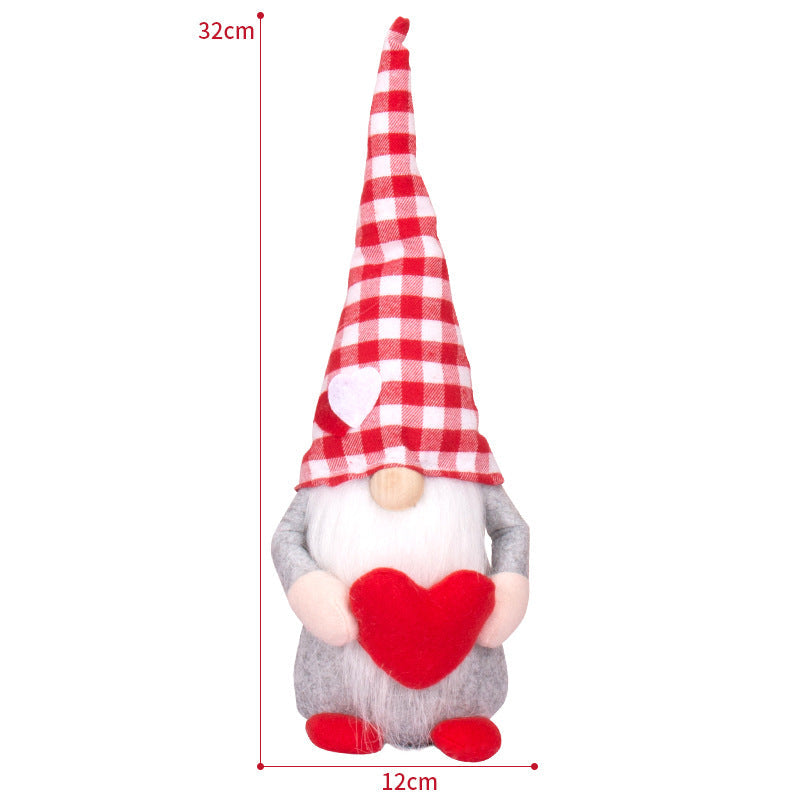 Valentine's Day Love Fabric Figurine Ornaments