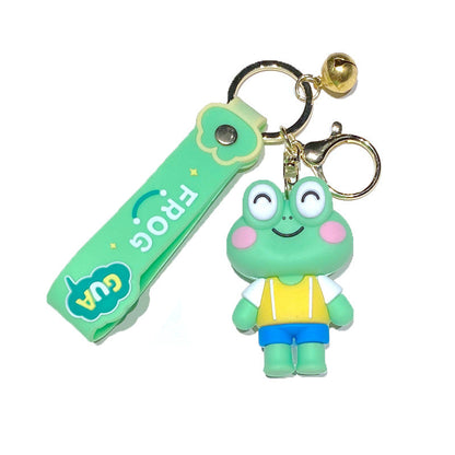 Cartoon Frog PVC Soft Glue Keychain Creative Keychain