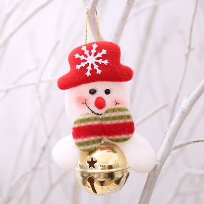 Polyester Christmas Tree Doll Bell Pendant