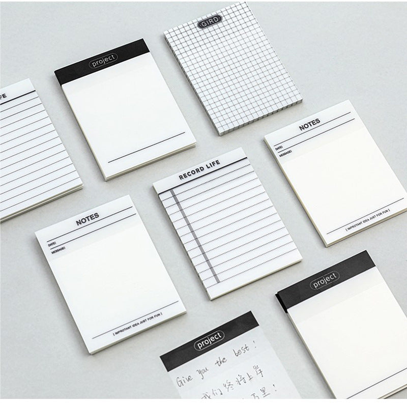 Transparent PED Sticky Notes