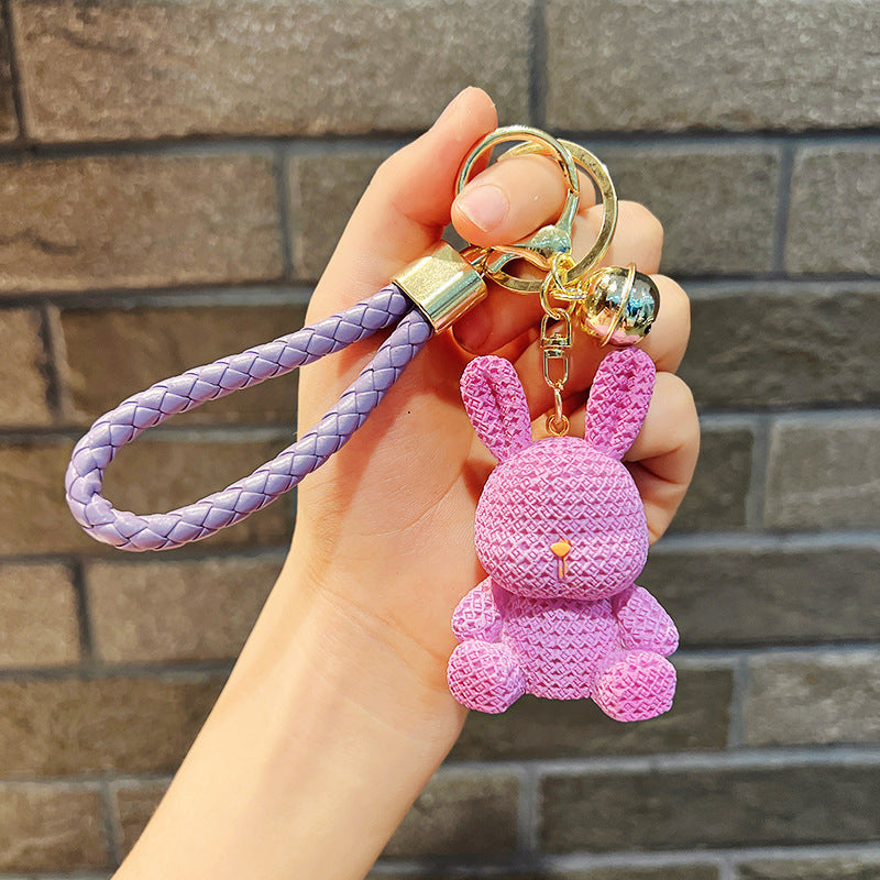 Resin Rabbit Keychain Cute Keychain