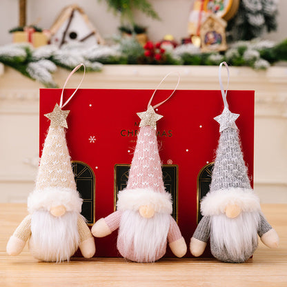 Polyester New Christmas Faceless Doll Doll Elderly Decoration