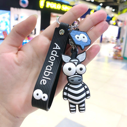 Cartoon Silicone Animal Giraffe Cute Creative Keychain