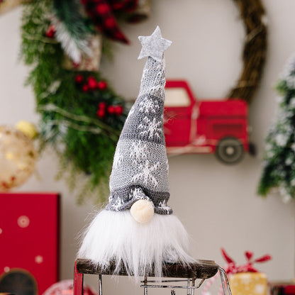 Christmas Decorations Faceless Doll Forest Old Man Snowflake