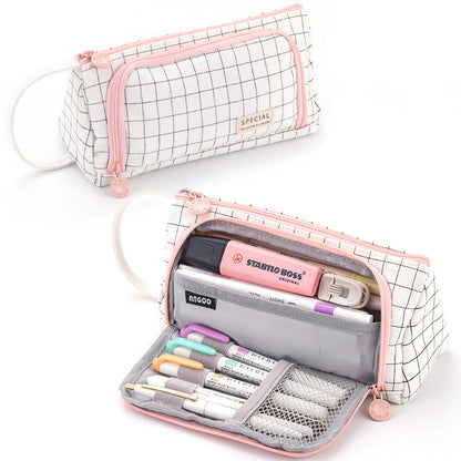 Large Capacity Canvas Pencil Case