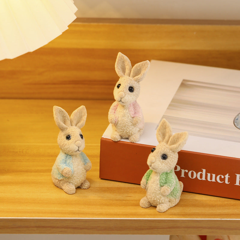 Cartoon Rabbit Resin Ornaments