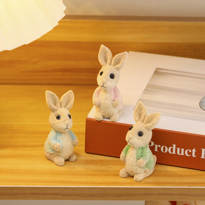 Cartoon Rabbit Resin Ornaments