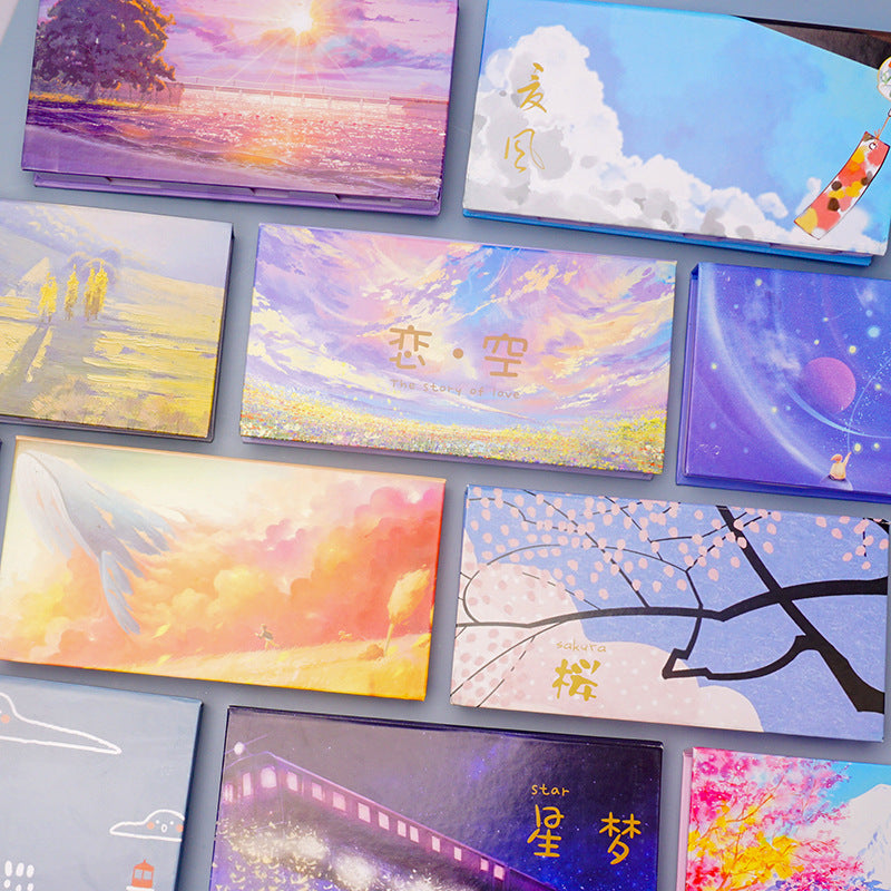 Boxed Chinese Style Paper Sticky Notes
