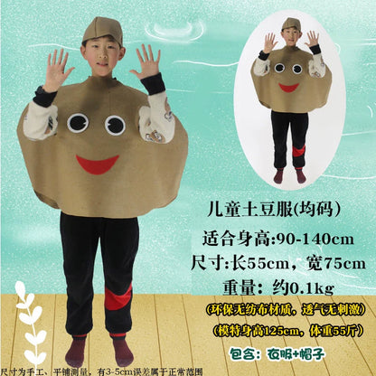 Children's Fruit and Vegetable Costume Environmental-Friendly