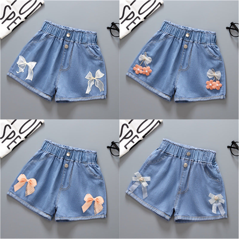 Cotton Girls Denim Shorts