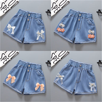 Cotton Girls Denim Shorts