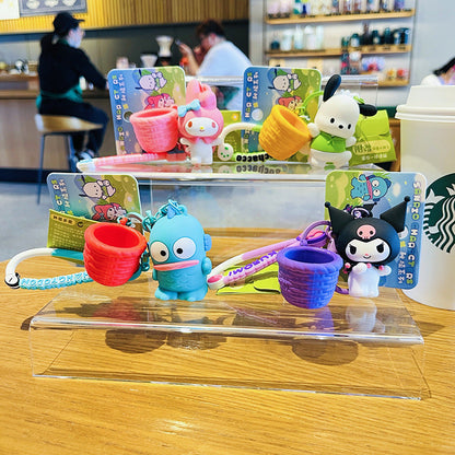 Cartoon KuKu PVC Soft Keychain Creative Keychain