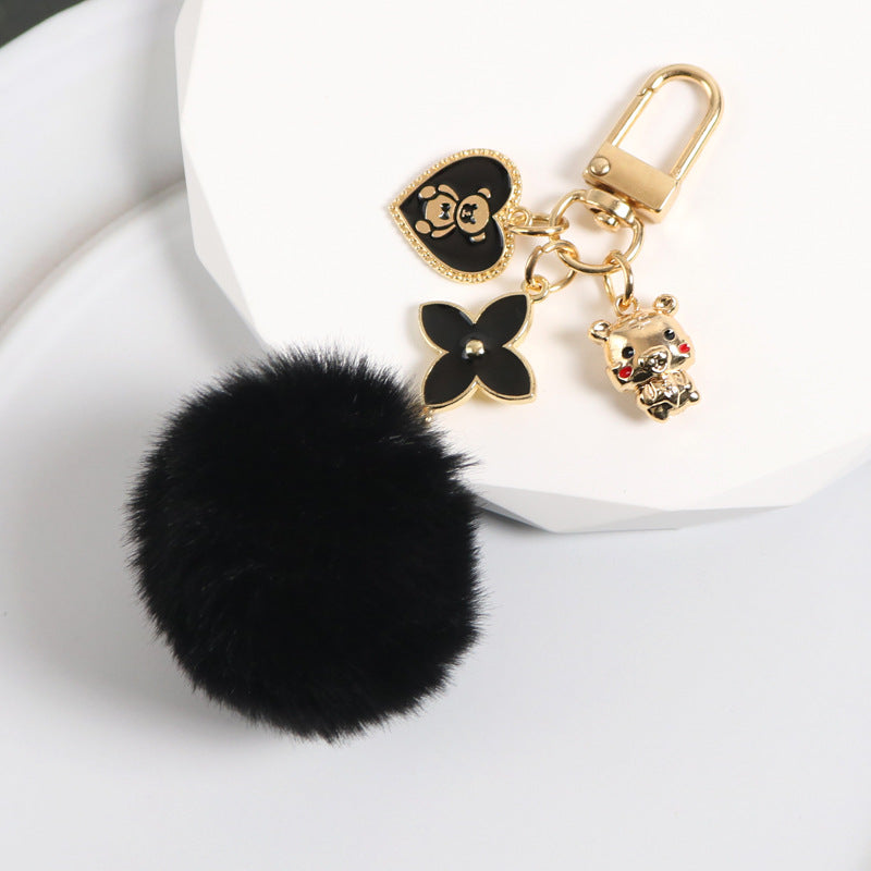 Care Bear Fur Ball Keychain