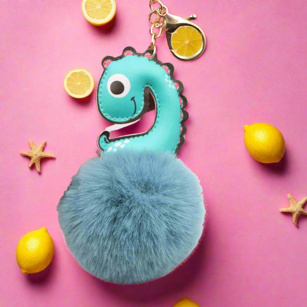 Cute Dinosaur Women's Bag Plush Keychain