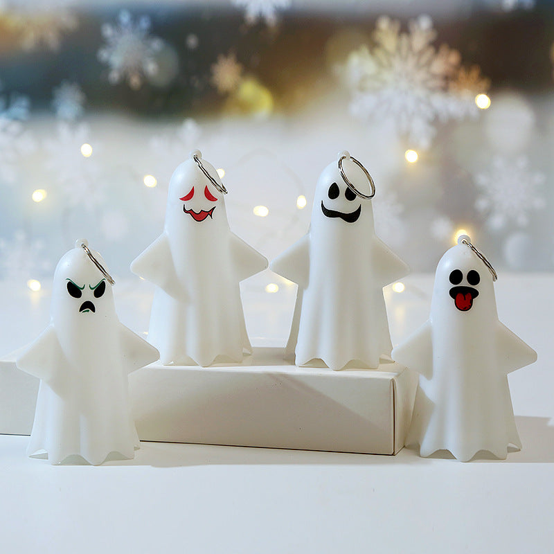 Halloween LED Ghost Decoration Plastic Ornaments