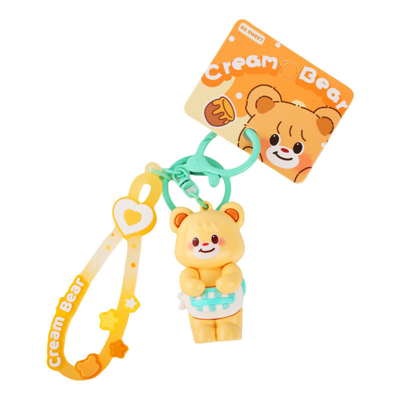 Cartoon Bear PVC Soft Keychain