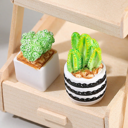 Succulent Plant Resin Ornaments