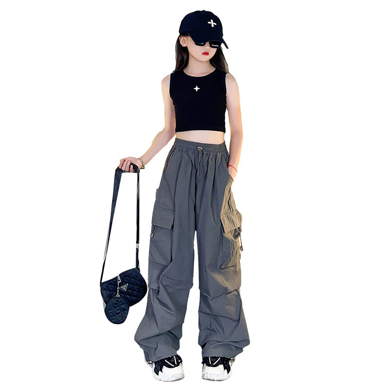 Wholesale Cotton Summer Thin Girls Overalls