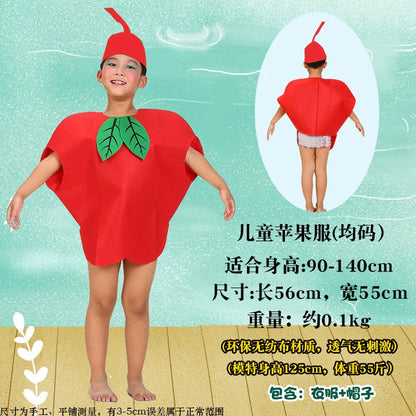 Children's Fruit and Vegetable Costume Environmental-Friendly
