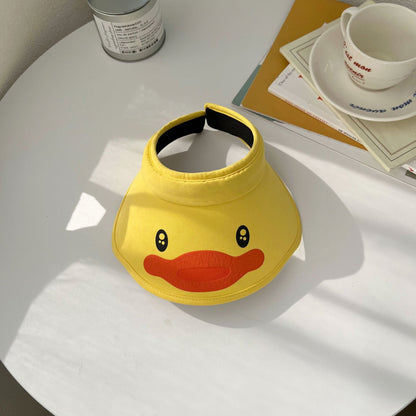 Summer Children's Cotton Cartoon Little Yellow Duck Empty Hat