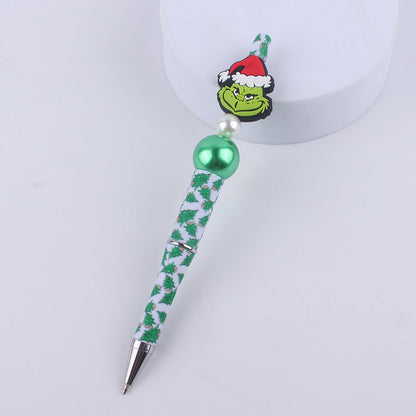 Cute Cartoon Christmas Silicone Bead Creative BallPoint