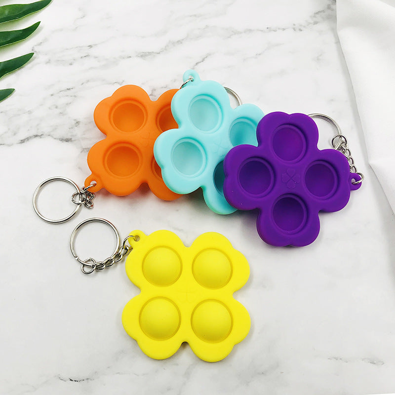 Silicone Rodent Killer Keychain Finger Bubble Music Toys