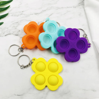 Silicone Rodent Killer Keychain Finger Bubble Music Toys
