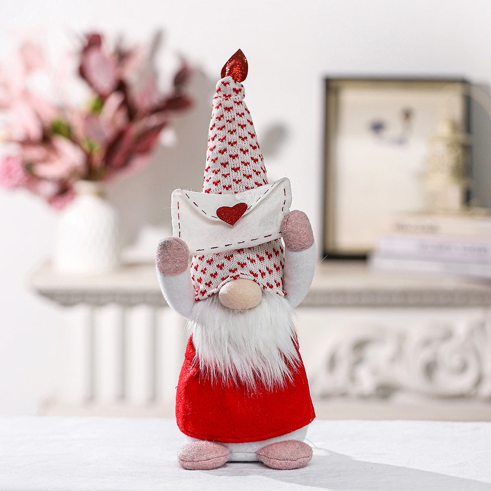 Non-woven Envelope Love Faceless Doll Ornament
