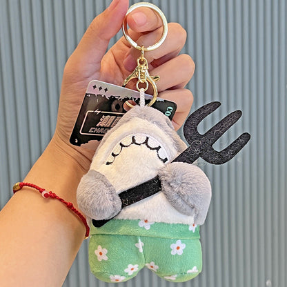 Creative Doll Plush Ball Keychain