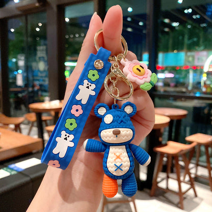 Cartoon Woolen Bear Cute Keychain