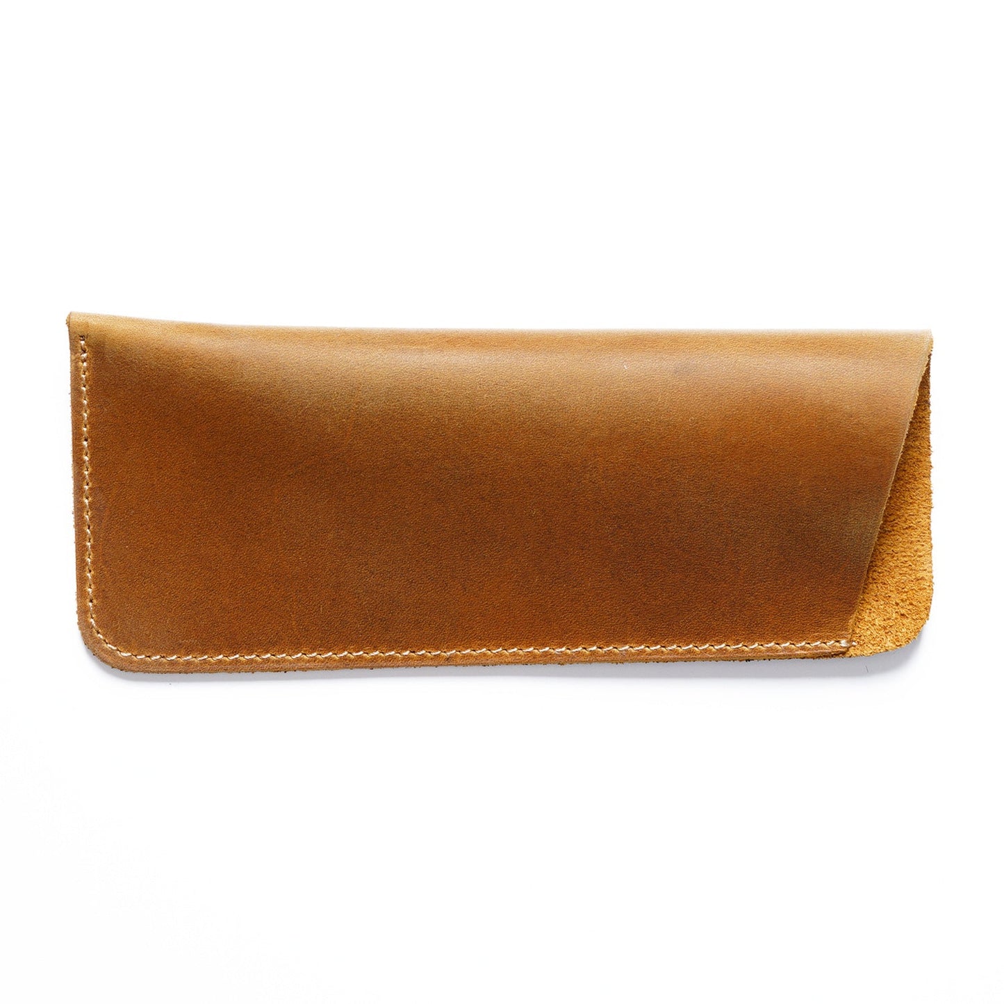Simple Retro Cowhide Large Capacity Pencil Case