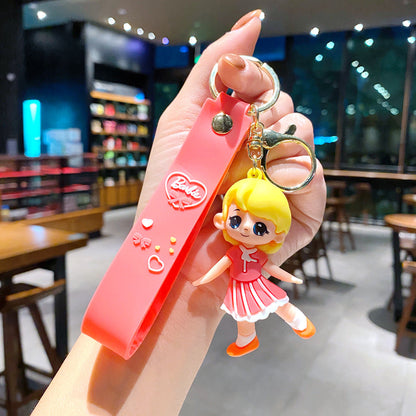 Cartoon Dancing Little Girl Cute Keychain Creative Keychain