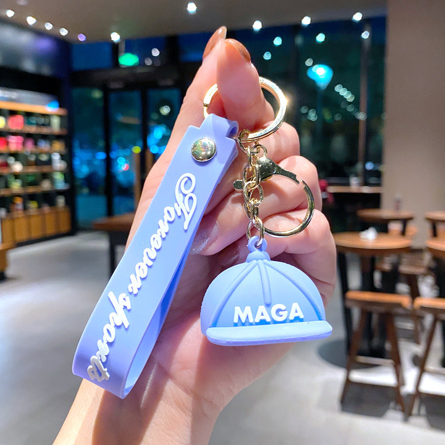 Cartoon Hat PVC Soft Keychain Creative Keychain
