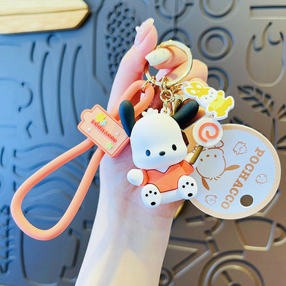 Big Ears PVC Soft Glue Puppy Keychain Creative Keychain