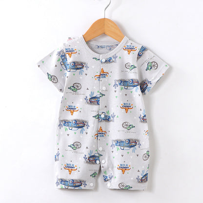 Cotton Baby Onesie Cow Pattern